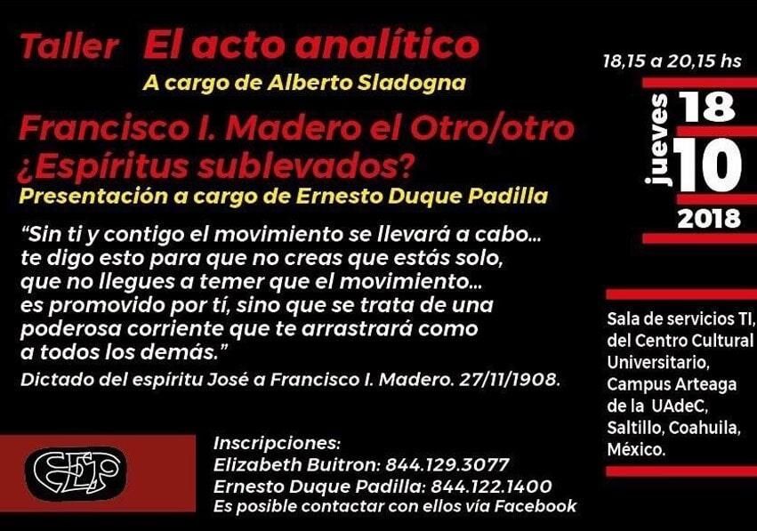PSICOANALISTA ERNESTO DUQUE - EL ACTO ANALITICO PSICOANALISTA ERNESTO DUQUE - EL ACTO ANALITICO