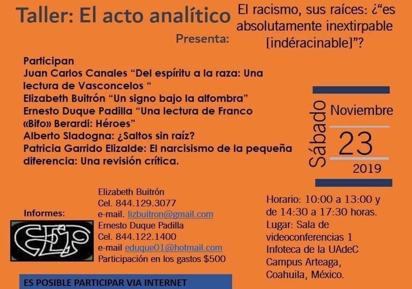 PSICOANALISTA ERNESTO DUQUE - EL RACISMO PSICOANALISTA ERNESTO DUQUE - EL RACISMO