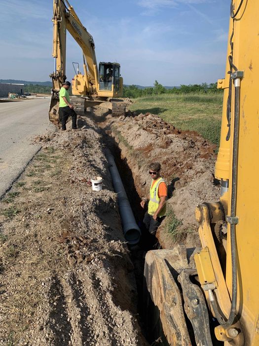 Excavation process in progress in Somerset, KY