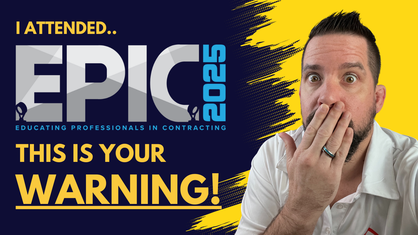 David Bamber of Contractor HQ writing about the recent insights he learned to help contractors.