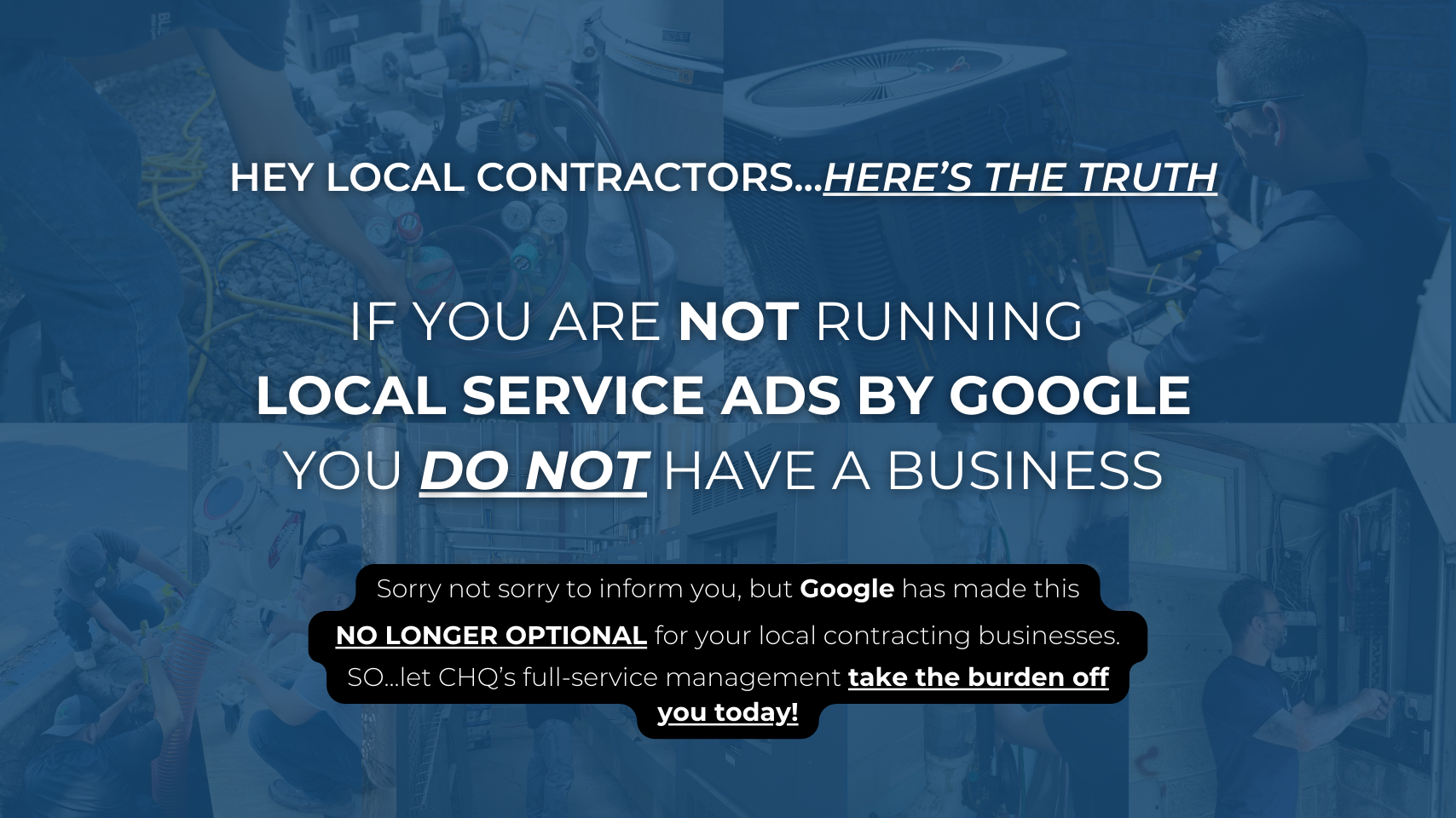 Local Service Ads management service for lead generation by Contractor HQ