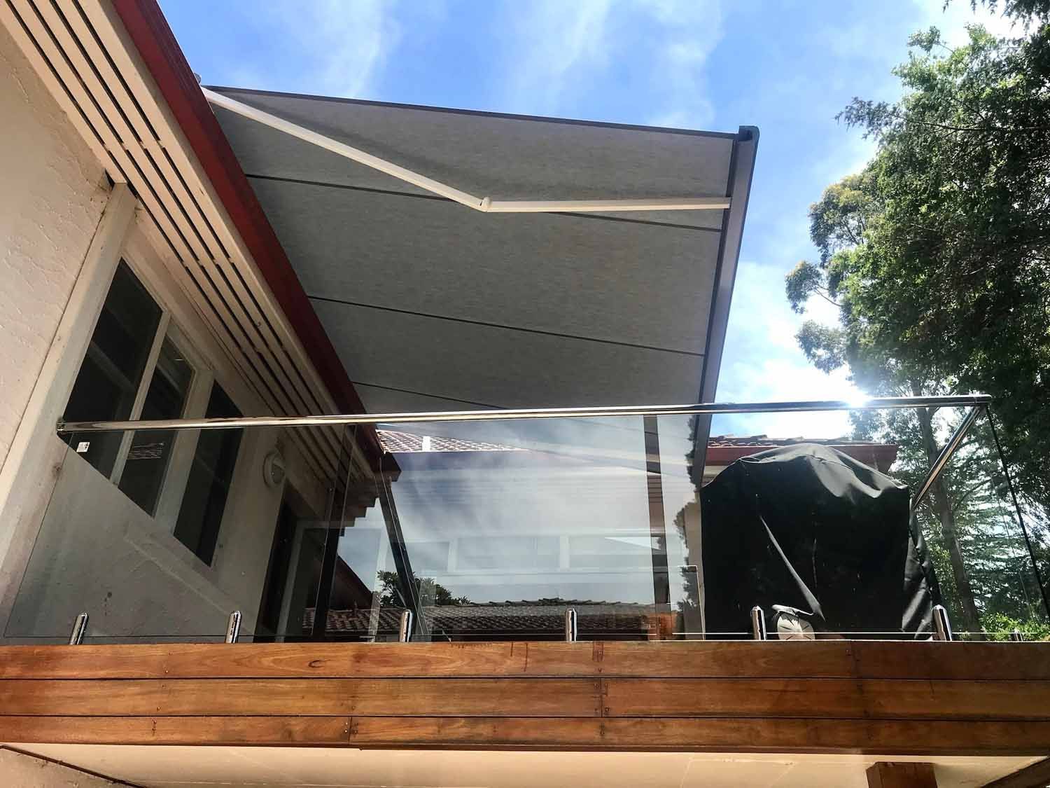 A house glass railing and cassette awning | Sydney, NSW | Sunmaster Australia