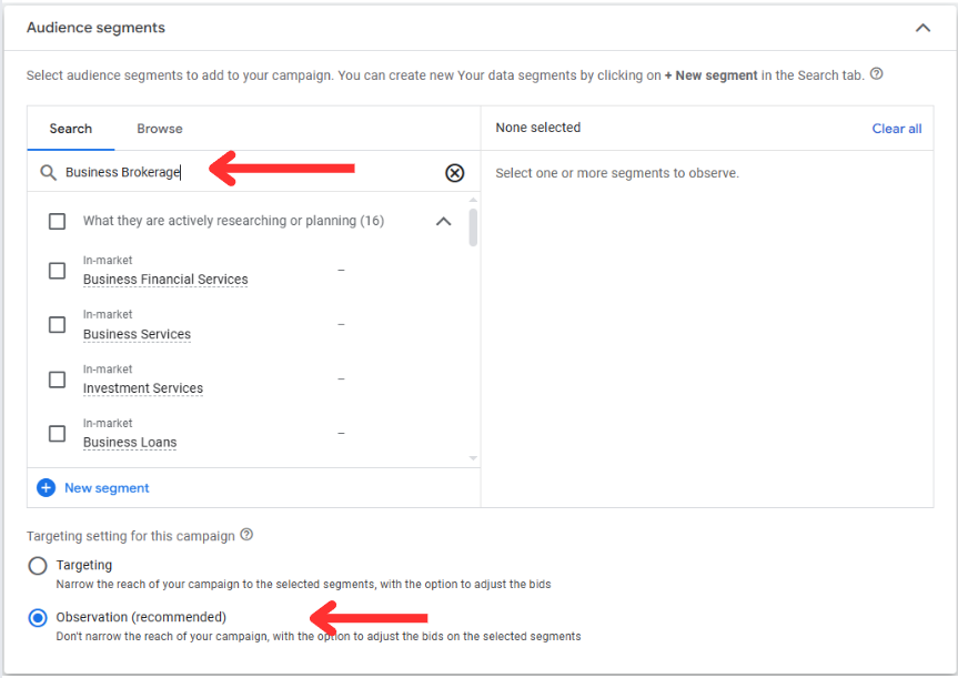 Audience segment