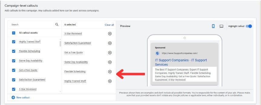 callout campaign it support