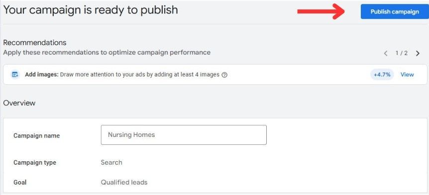 publish campaign