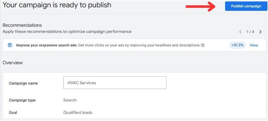 publish campaign