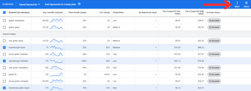 add as negative keywords