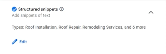 Structured Snippets