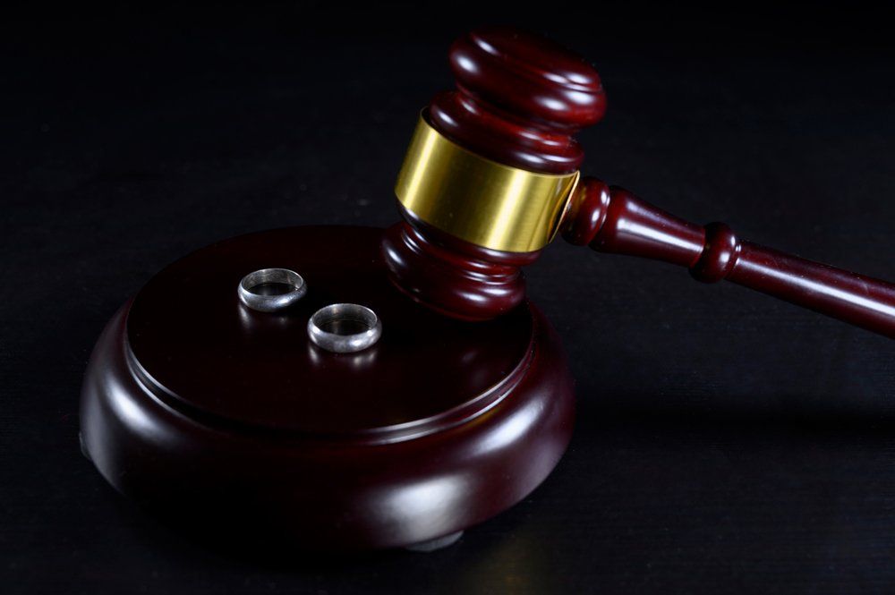 Two Rings With Law Gavel — Gibsonville, NC — Walker & Bullard PA