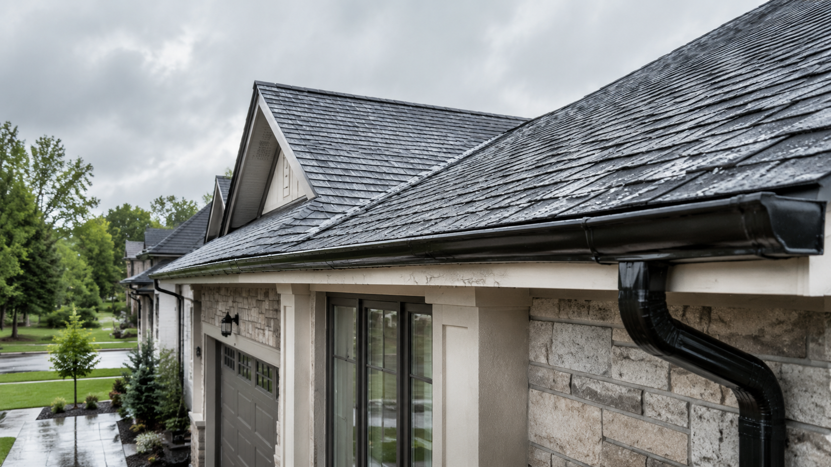 Clean eavestroughs help manage runoff