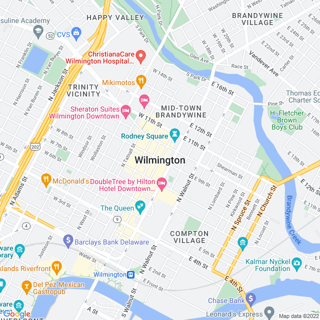 Map of business location