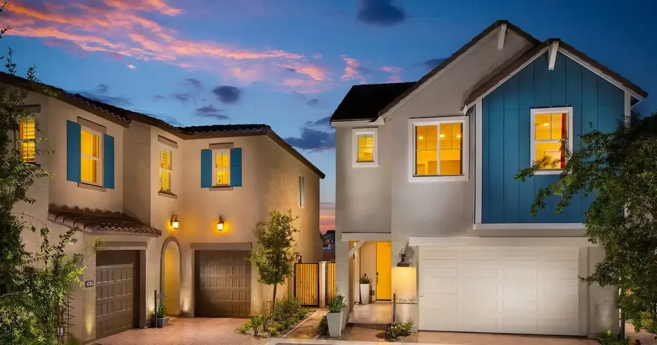 Modern family home in Eastmark Mesa AZ community, showing local real estate equity and growth.