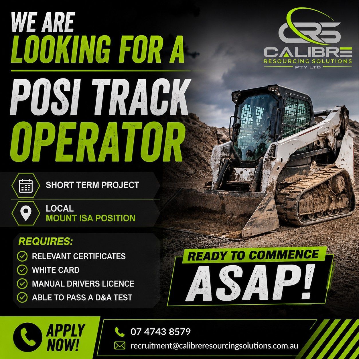 POSI TRACK OPERATOR