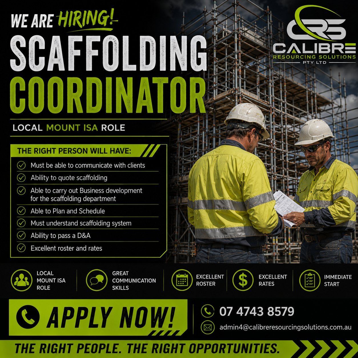 SCAFFOLDING COORDINATOR