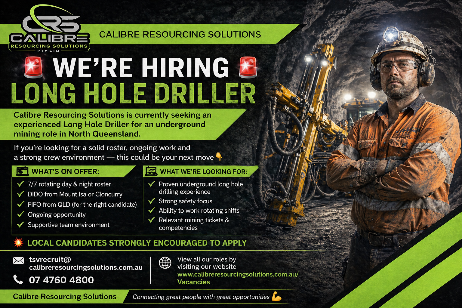 LONG HOLE DRILLER