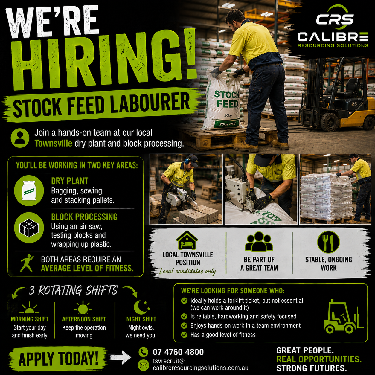 STOCK FEED LABOURER – TOWNSVILLE