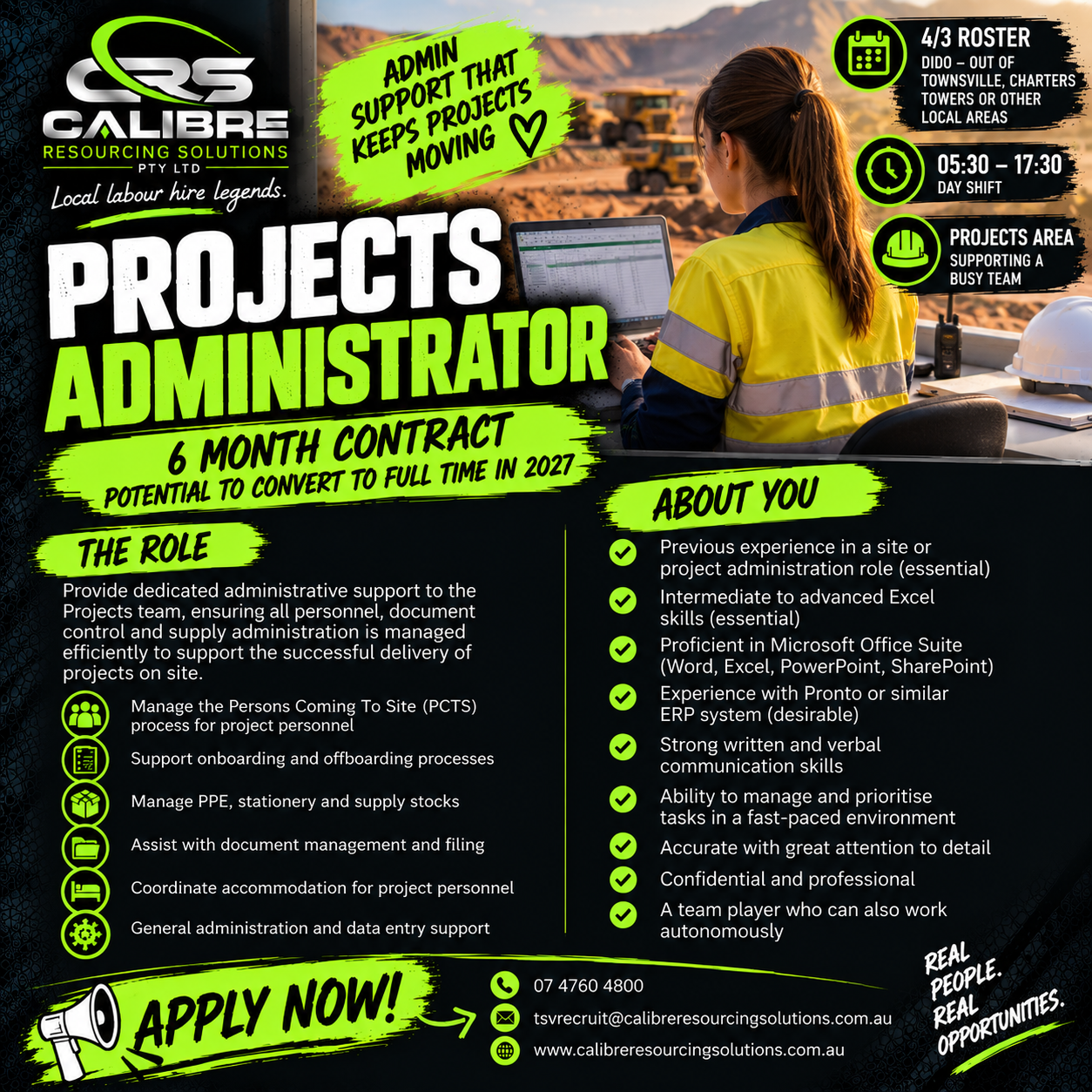 PROJECTS ADMINISTRATOR