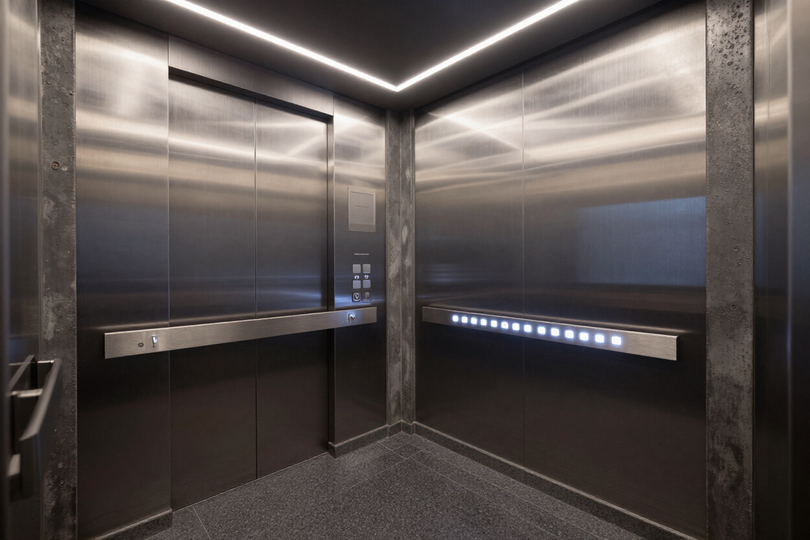 Interno ascensore ammodernato