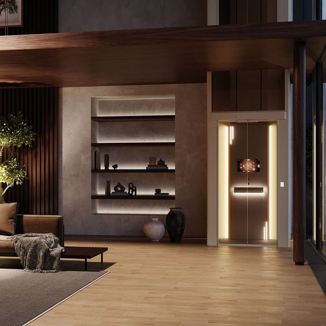 Duplex con vano ascensore CODE integrato