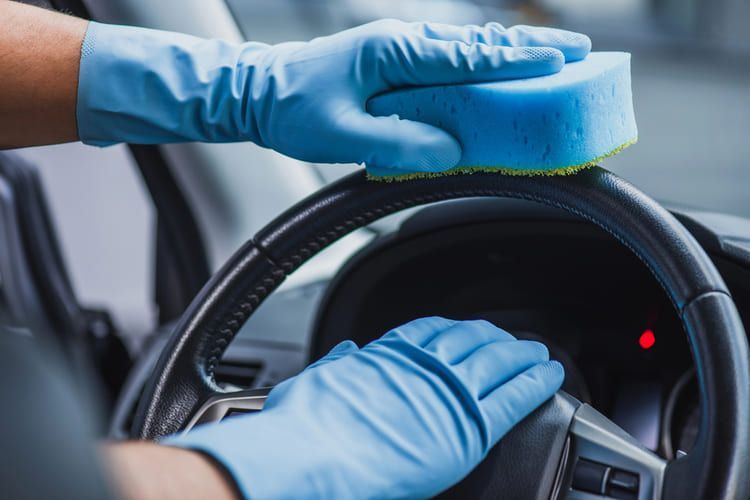 An image showing a professional interior valet in action.