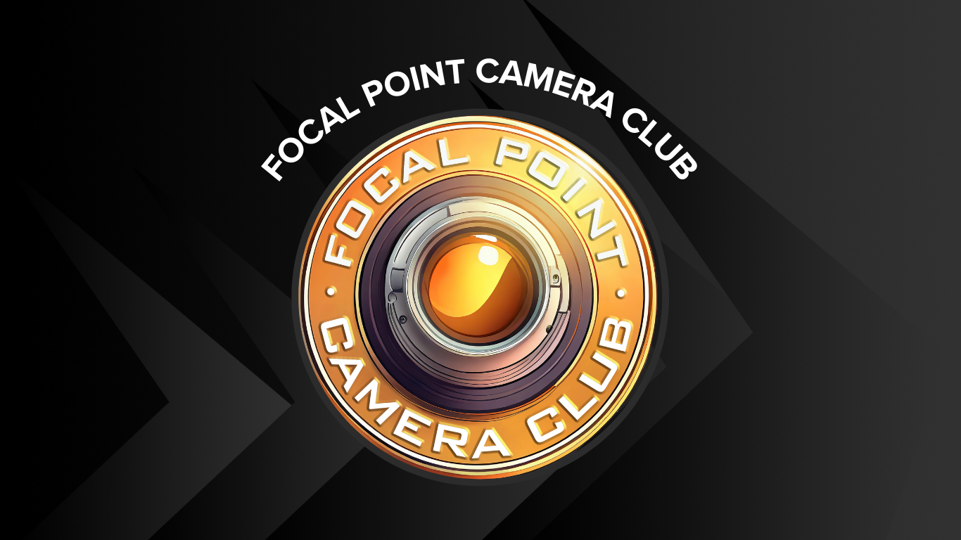 Gold and Black logo for Focal Point Camera Club