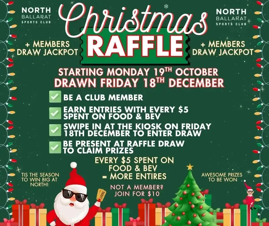 North Christmas Raffle - Starts Oct 19th