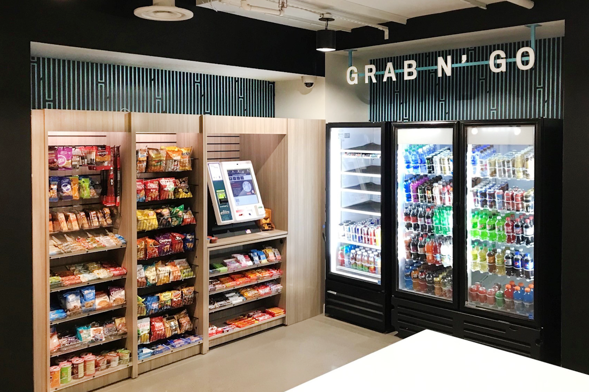 A grocery store filled with lots of snacks and drinks.