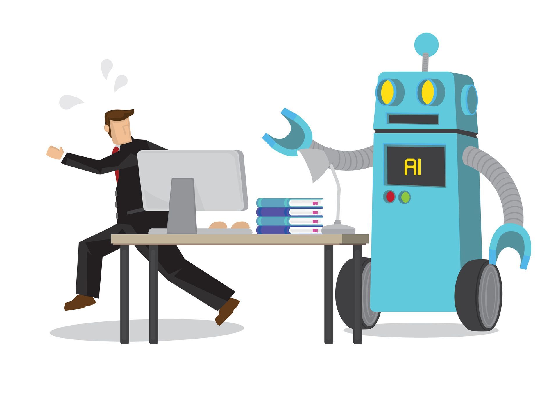 Small business owner losing control of finances to AI automation