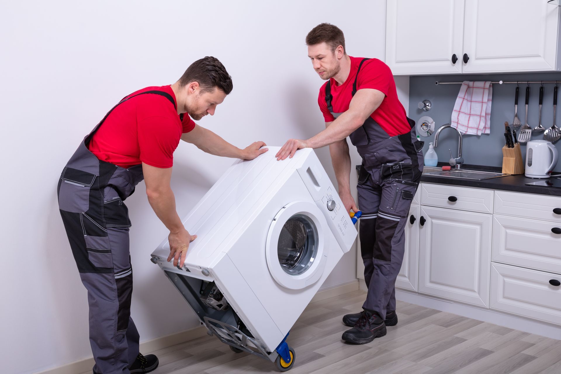 Moving the washing machine