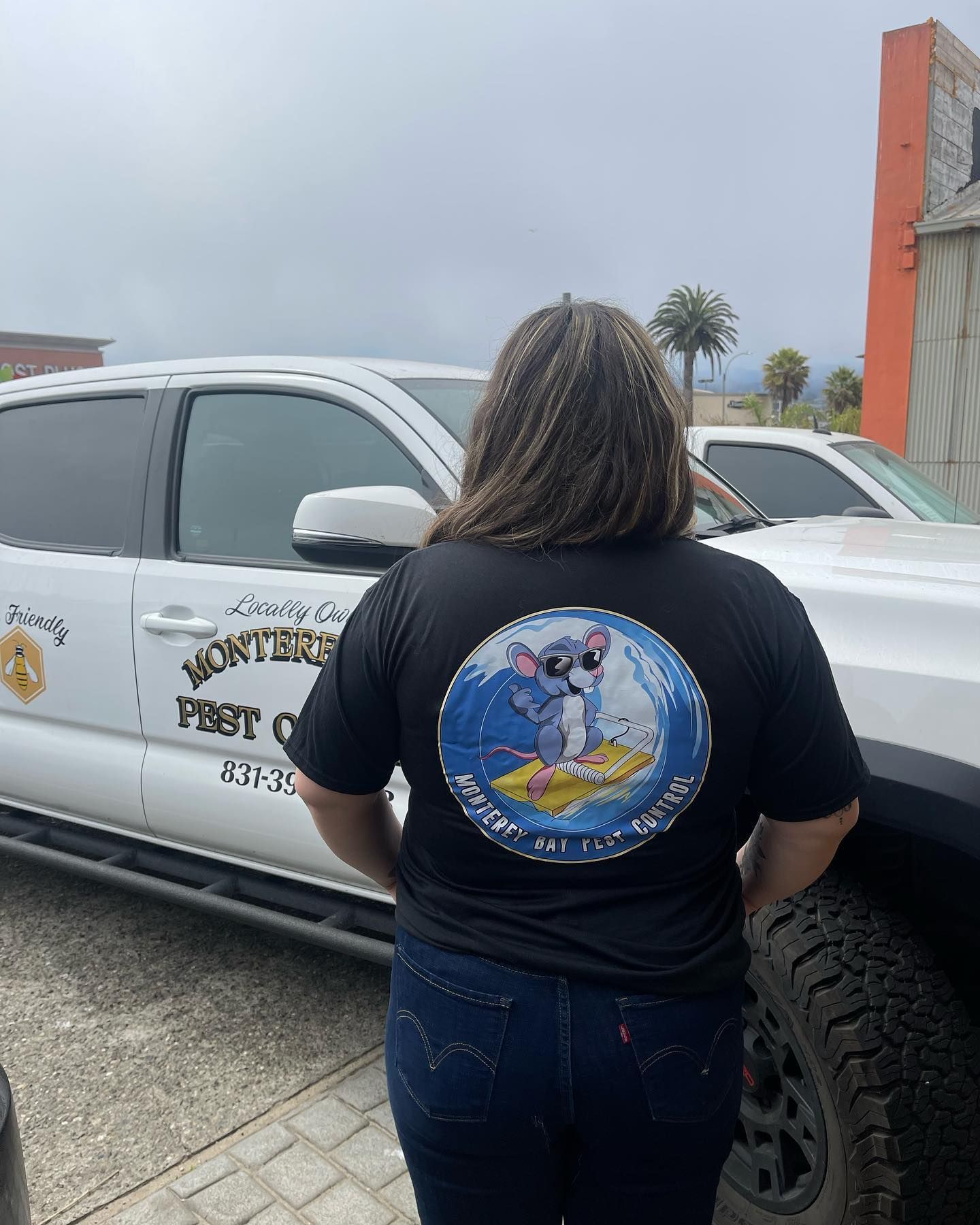 Man Carrying Pesticide — Monterey County, CA — Monterey Bay Pest Control Inc.