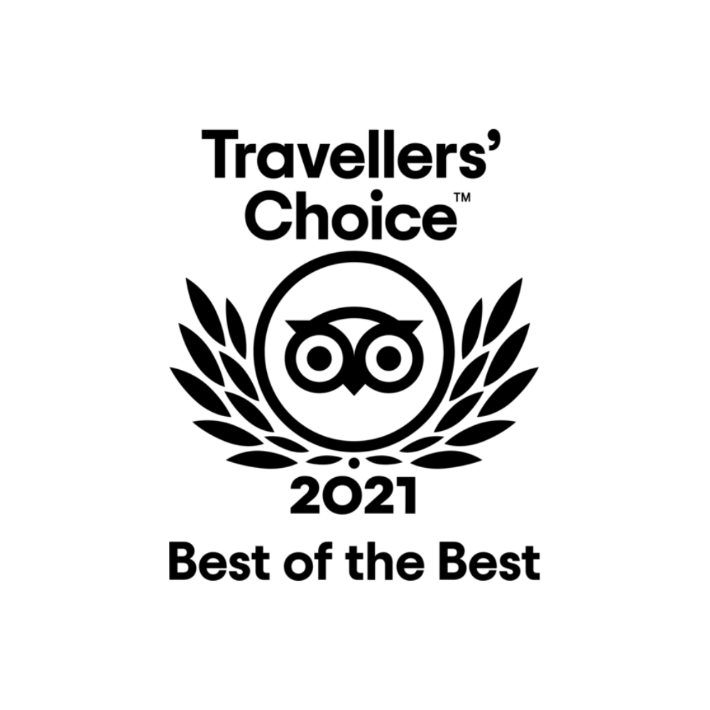 Tripadvisor Travellers’ Choice 2021 Best of the Best black award logo with owl emblem