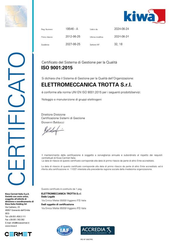 certificazione certificazione