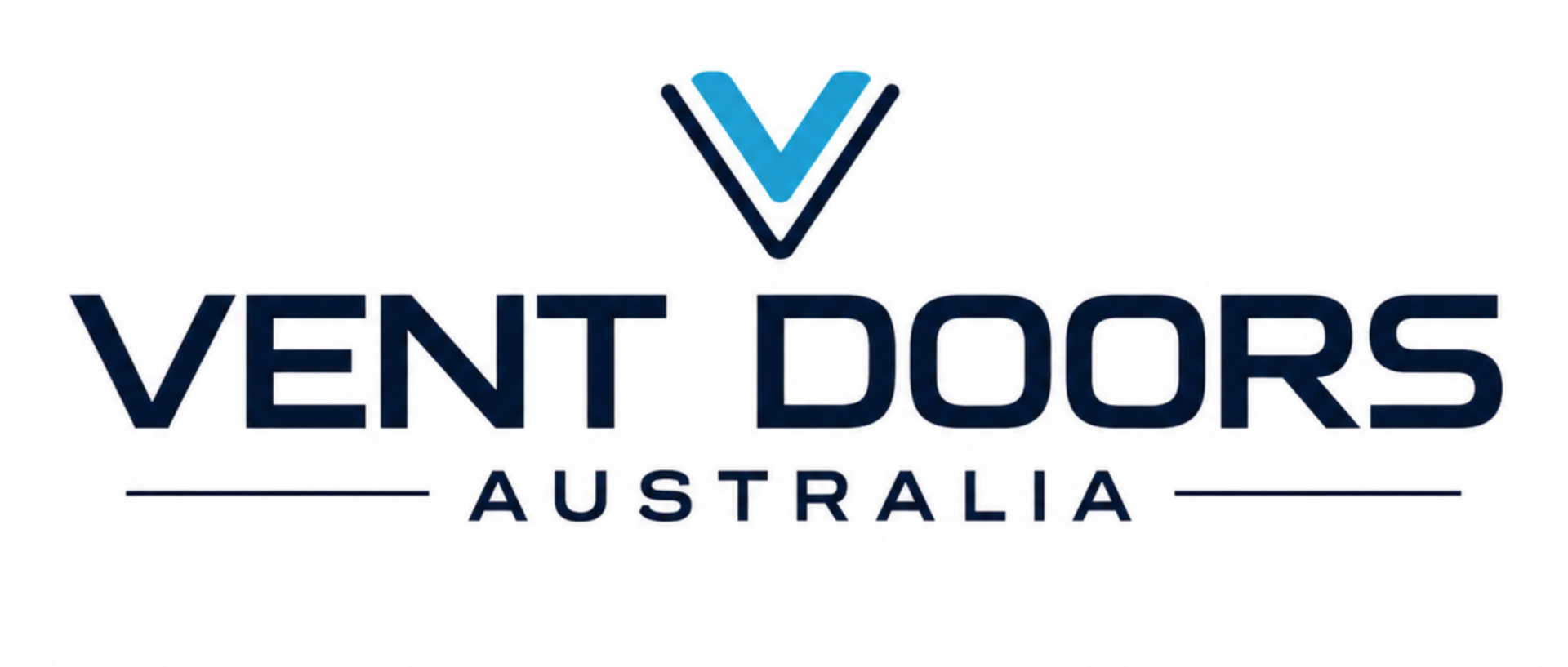 Vent Doors in Mount Isa Vent Doors Australia logo in navy and light blue text on a white background - Vent Doors Australia in Bohle, QLD