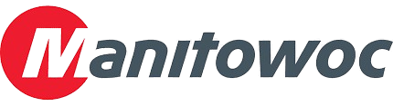 A logo for manitowac is shown on a white background.