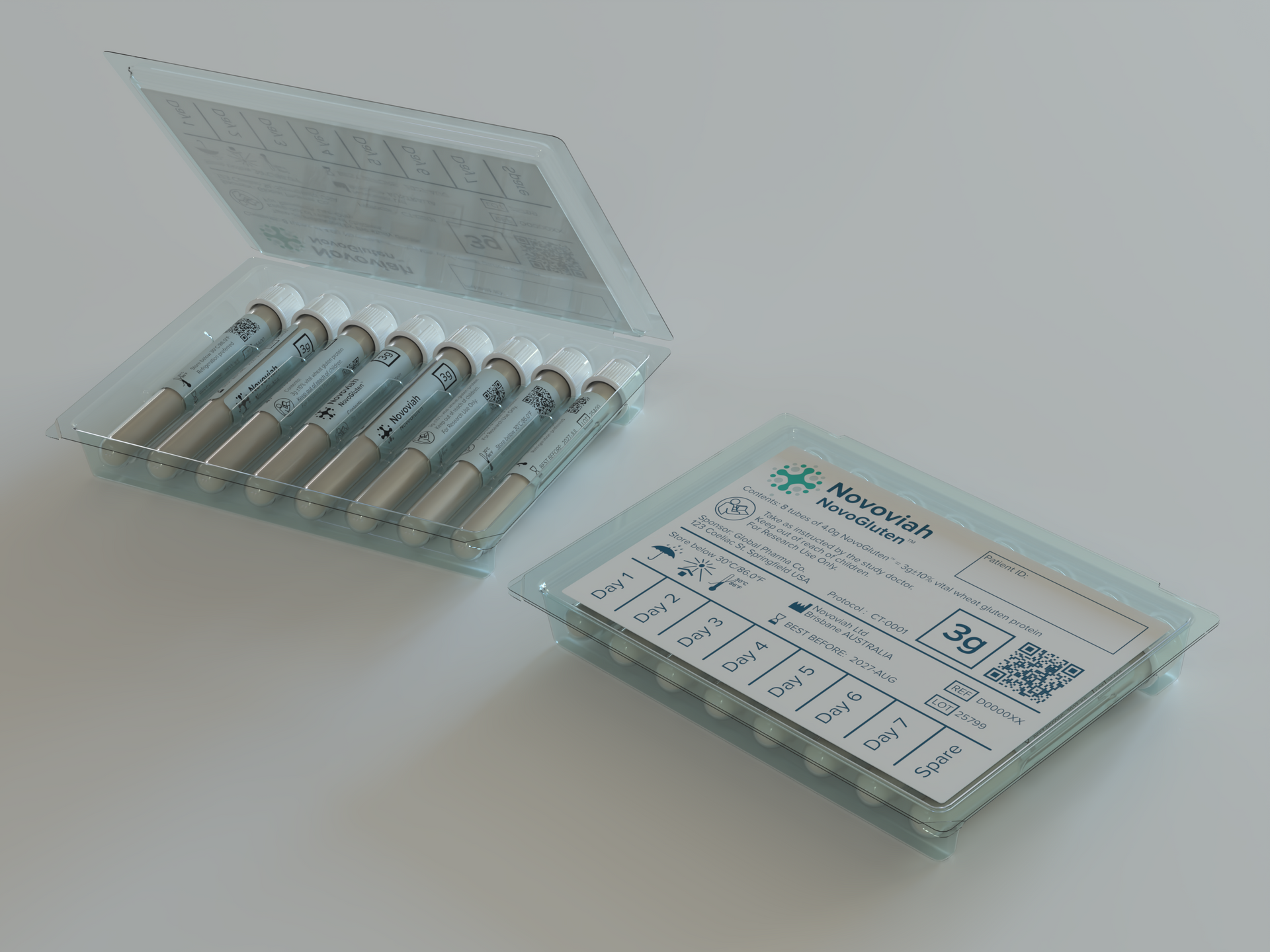 Novoviah Novogluten clinical gluten for clinical food challenges