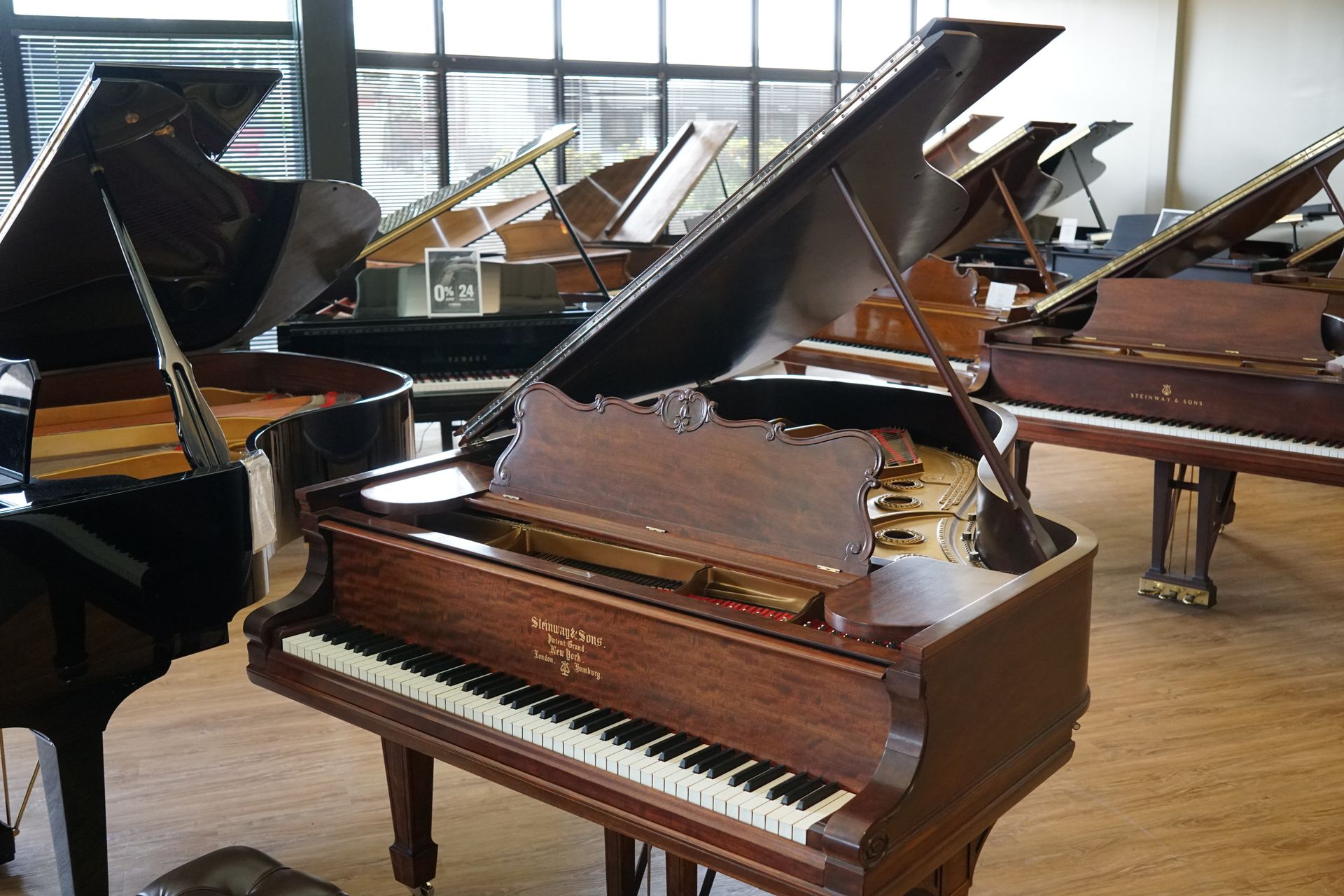 Rebuilt 1902 Steinway & Sons Pristine Figured Mahogany