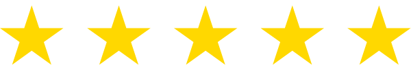 Five yellow, five-pointed stars arranged in a horizontal row.