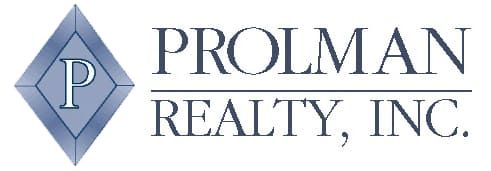 Logo for Prolman Realty, Inc. features a diamond with a 