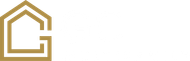 Gold geometric house-shaped logo with a stylized “G” inside