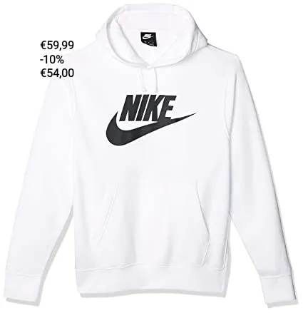 Nike - Felpa con cappuccio e logo al centro
