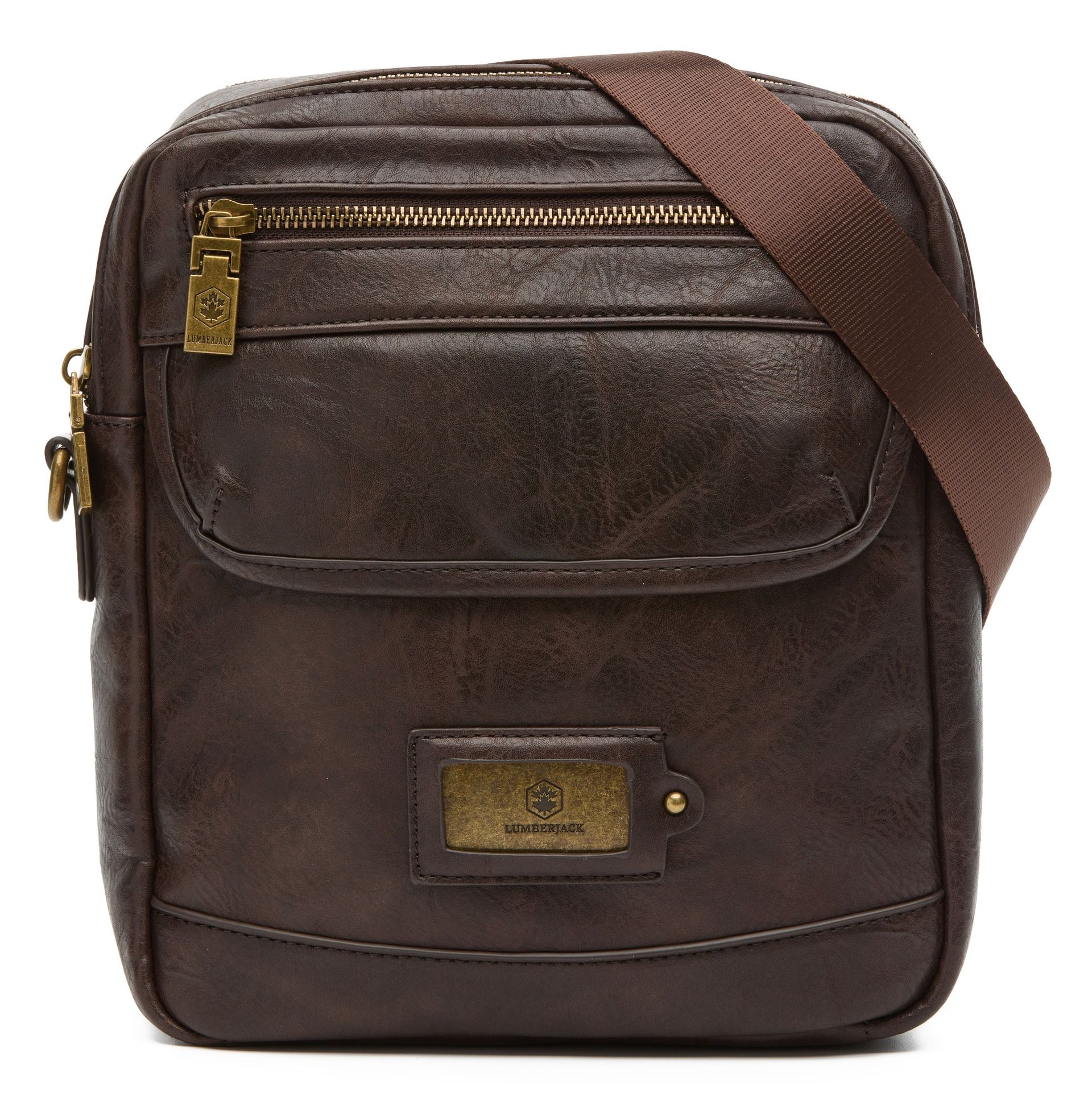 Lumberjack - borsa a tracolla uomo in pelle