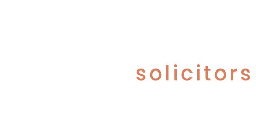 The word solicitors is on a white background.