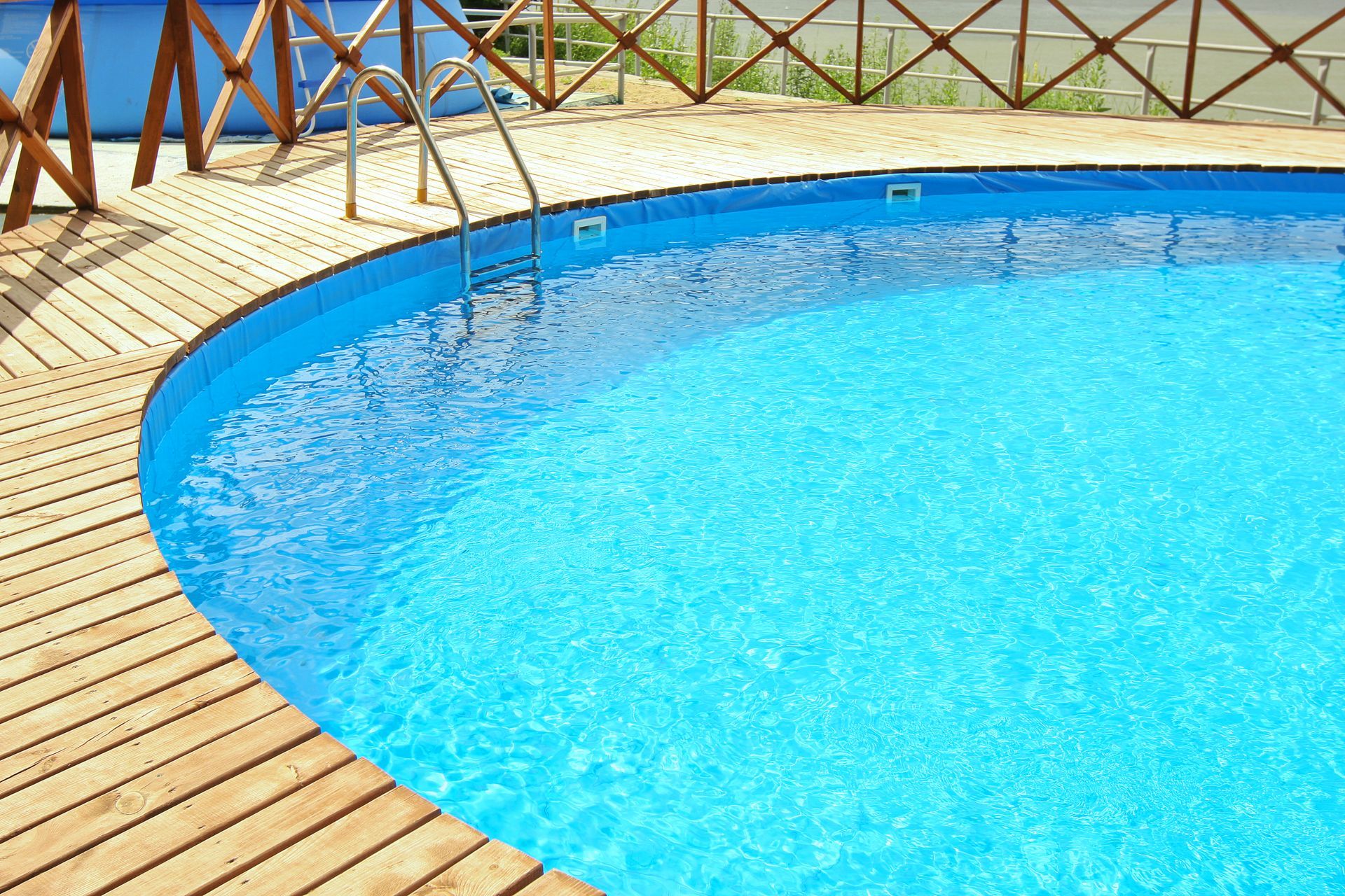 Fully constructed backyard pool built by expert residential pool contractor with premium finish.