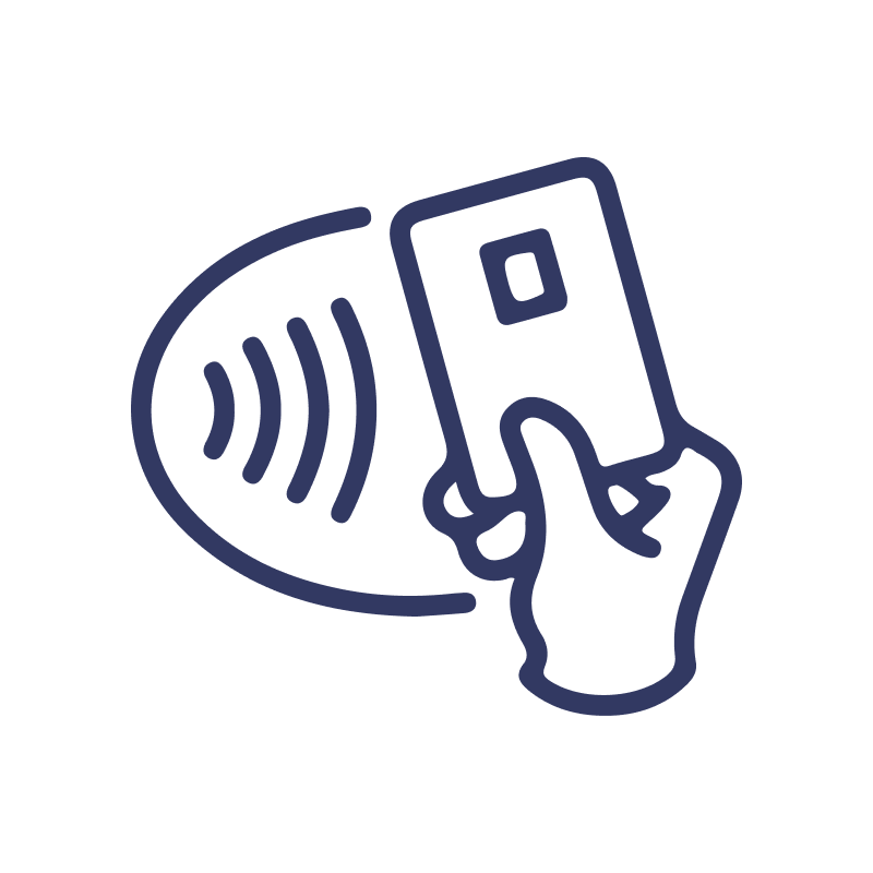A person is holding a credit card in their hand.