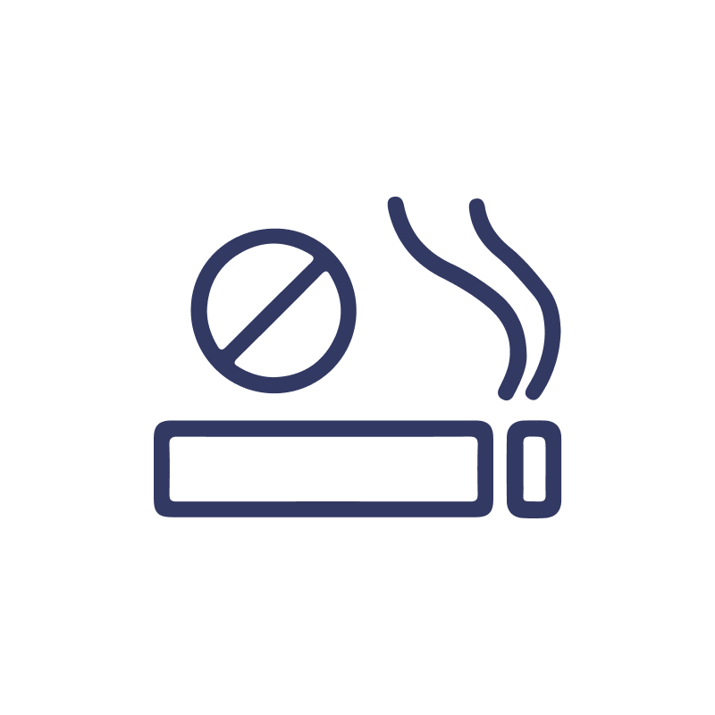An icon for non-smoking.