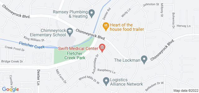 Map of business location