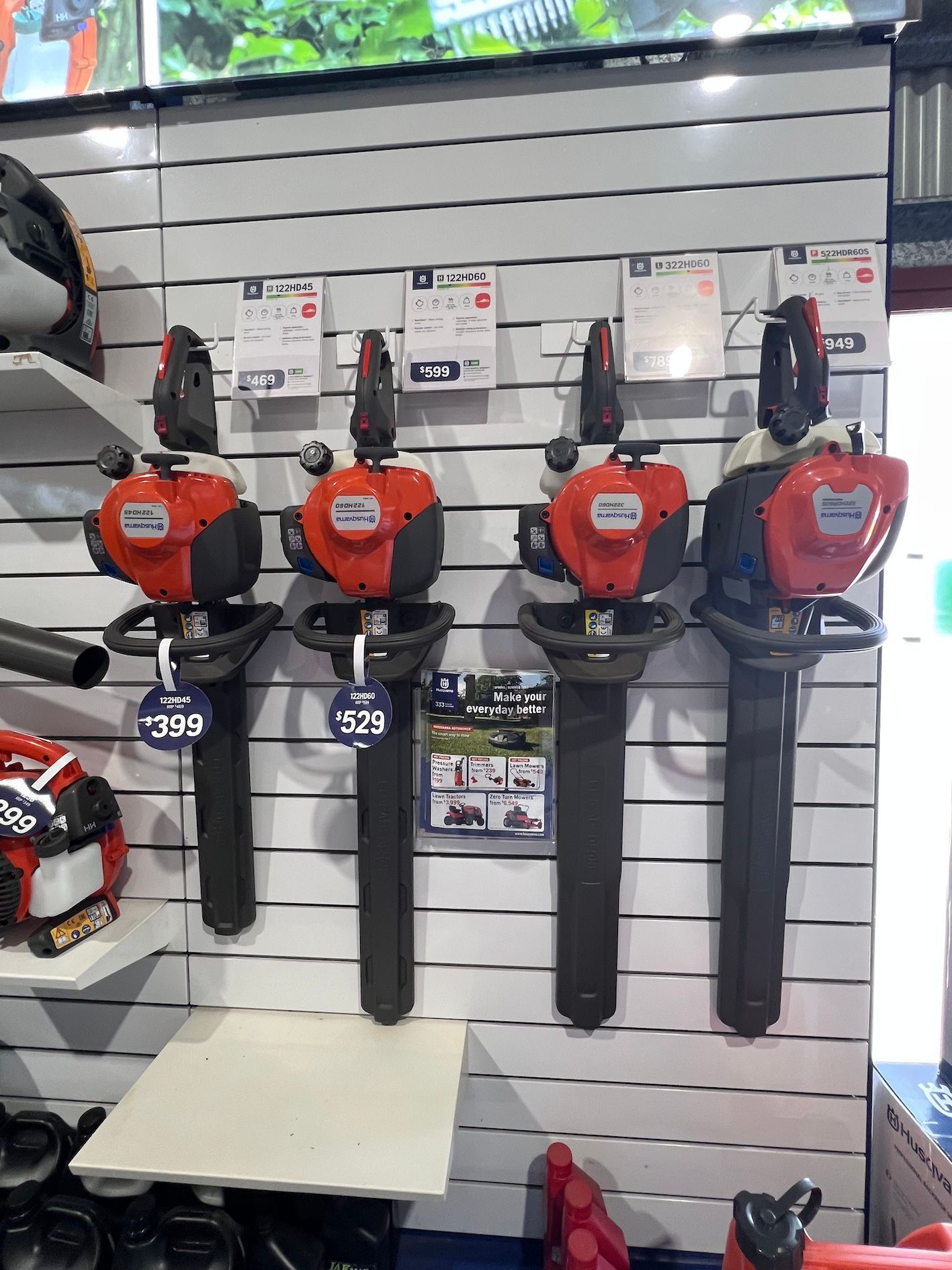 Leaf Blower Display — CBS Chainsaw & Brushcutter Specialists - HUSQVARNA in Wauchope, NSW