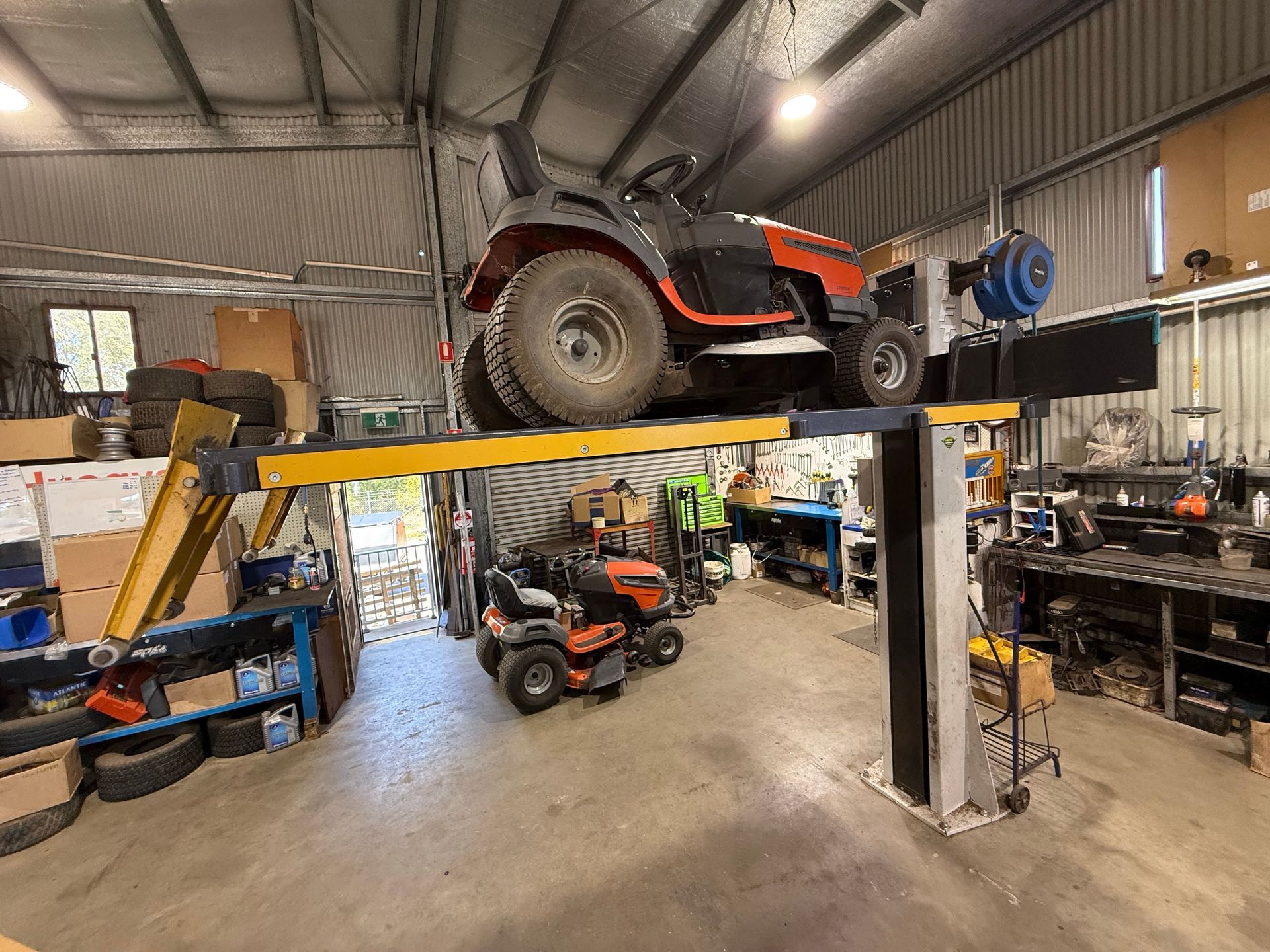 Servicing A Ride-On Mower  — CBS Chainsaw & Brushcutter Specialists - HUSQVARNA in Wauchope, NSW