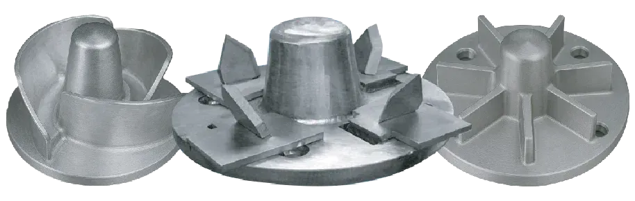OverWatch DIPCUT, Vortex and High-Efficiency stainless steel impellers