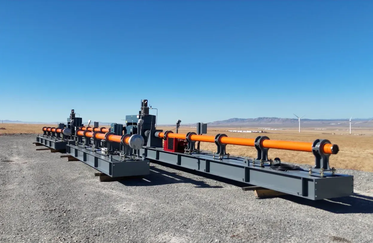 Pipe racks and surface equipment at a Utah geothermal site